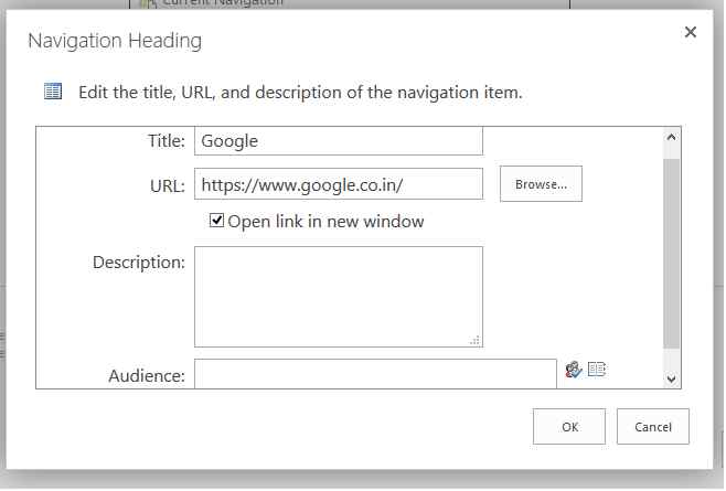 Add Global navigation 